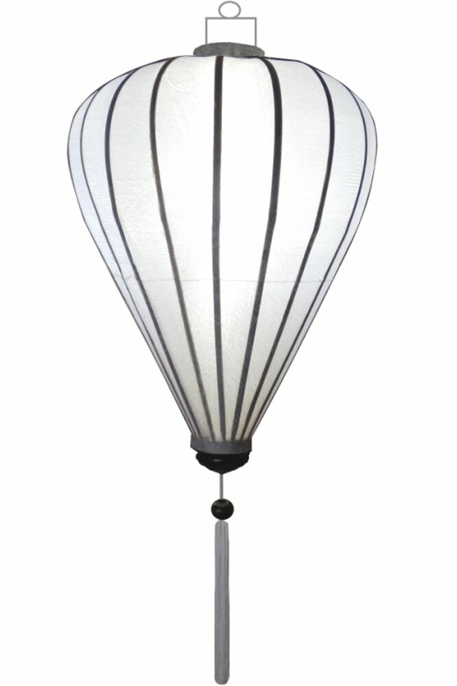 Witte lampion ballon 45