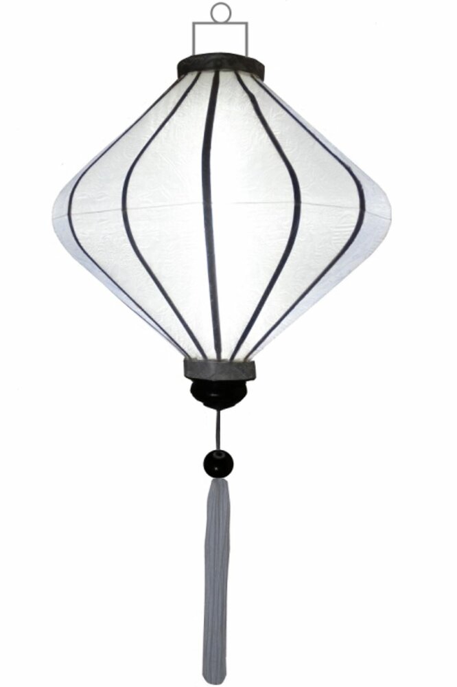 Witte lampion diamant 45