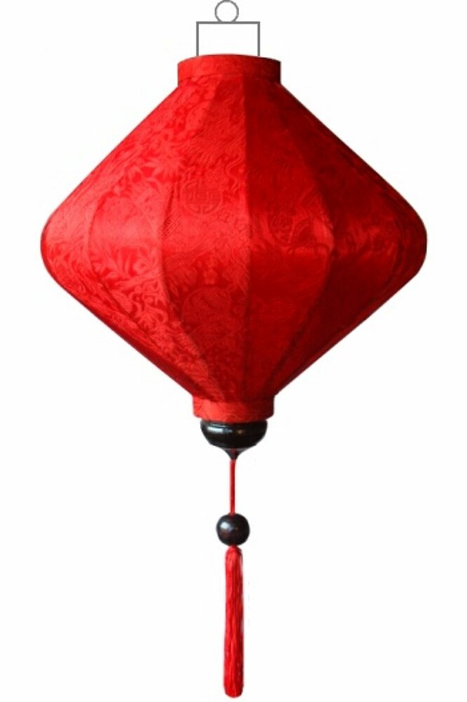 Rode lampion diamant 45