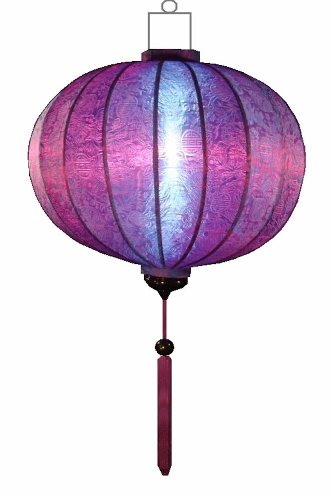 Paarse lampion globe 45