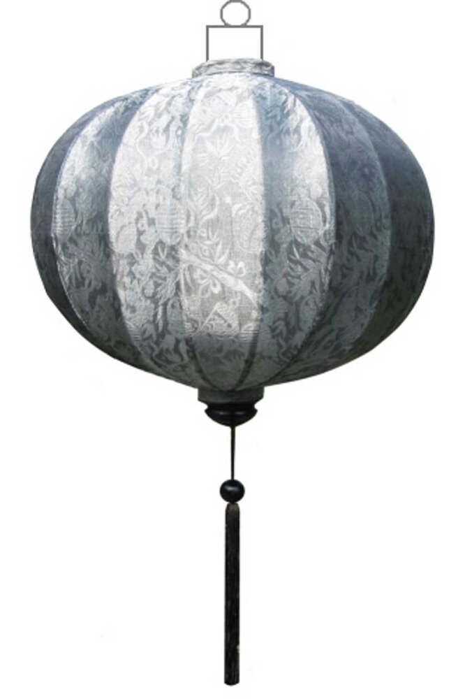 Zilveren lampion globe 45