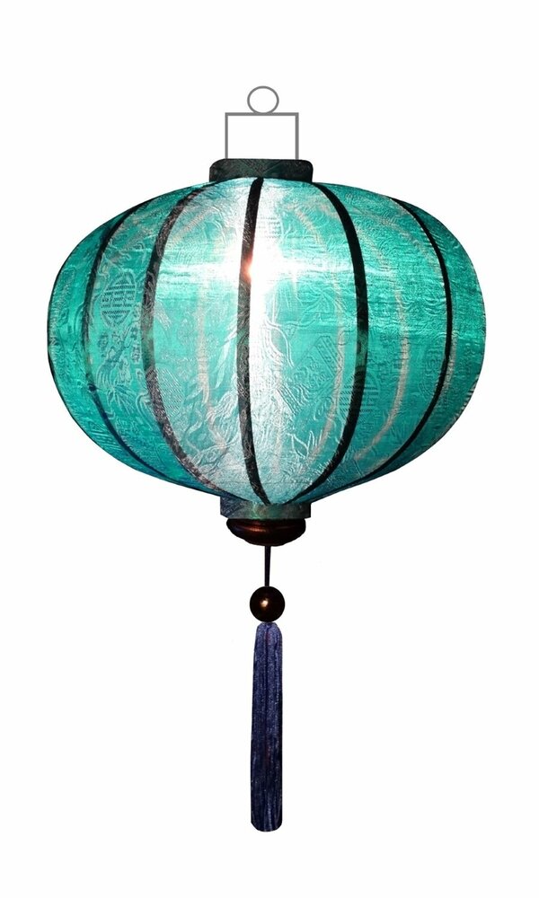 Turquoise lampion globe 45