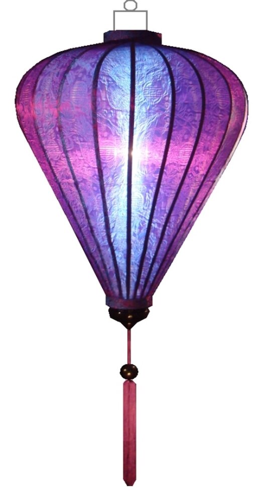 Paarse lampion ballon 62