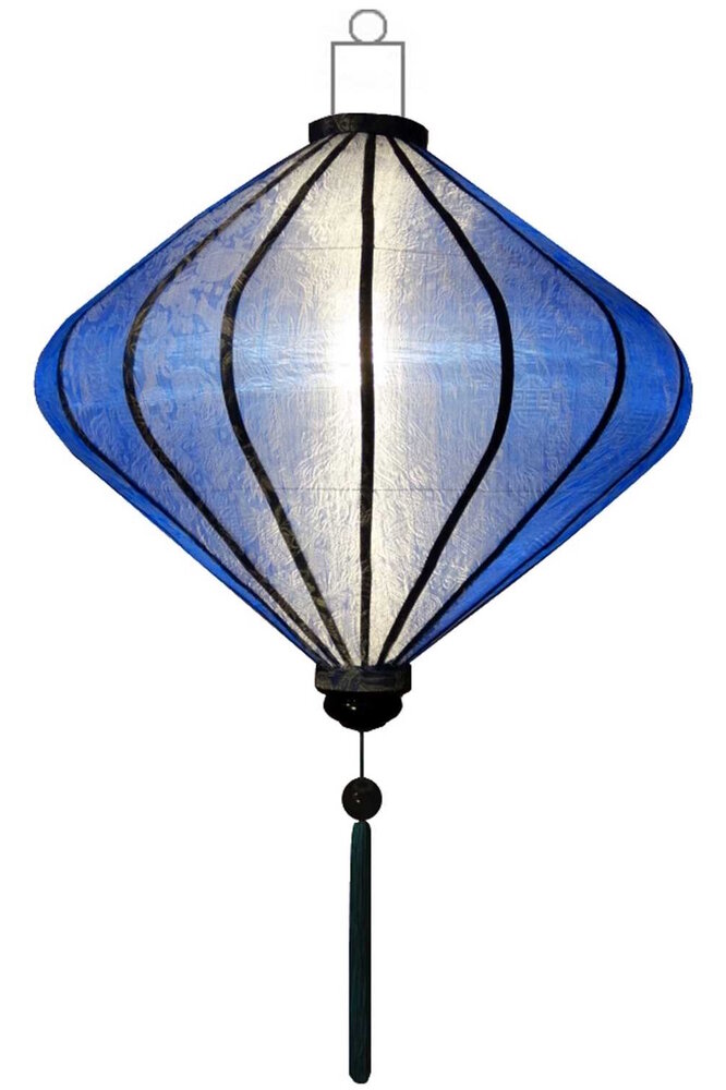 Blauwe lampion diamant 62