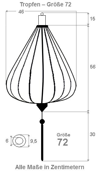 Rode lampion druppel 72