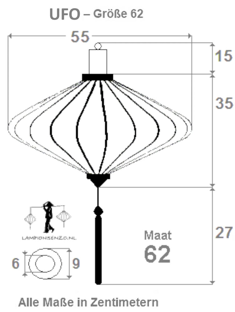 Indigo lampion Ufo 62