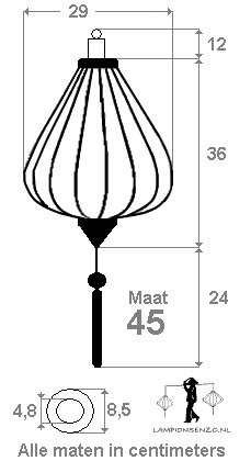 Kersenbloesem lampion druppel 45