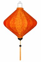 Oranje lampion diamant 45