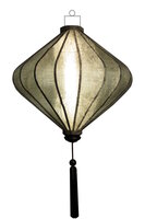 Zilveren lampion diamant 45