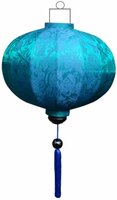 Turquoise lampion globe 45