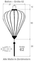 Paarse lampion ballon 62