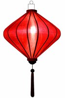 Rode lampion diamant 62