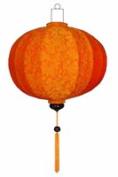 Oranje lampion globe 62