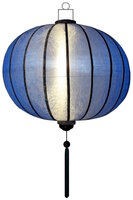 Blauwe lampion globe 62