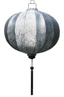 Zilveren lampion globe 62