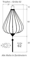 Witte lampion druppel 62