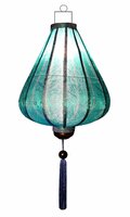Turquoise lampion druppel 62