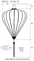Paarse lampion ballon 72