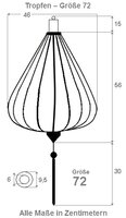 Gele lampion druppel 72
