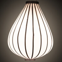 Witte tuinlampion druppel 62