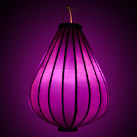 Paarse tuinlampion druppel 62
