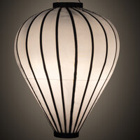 Zilveren tuinlampion ballon 62