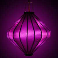 Paarse tuinlampion diamant 62