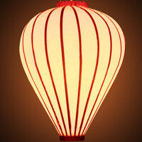 Oranje tuinlampion ballon 62