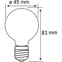 Led Kogellamp E27 / E27 Kogel