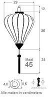 Kersenbloesem lampion ballon 45