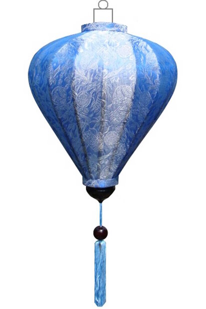 Blauwe lampion ballon 45