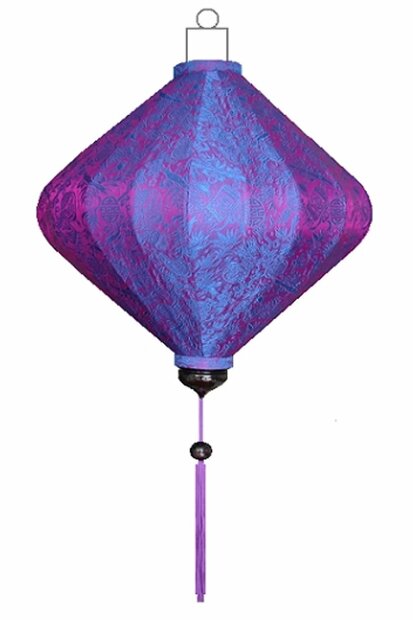 Paarse lampion diamant 45