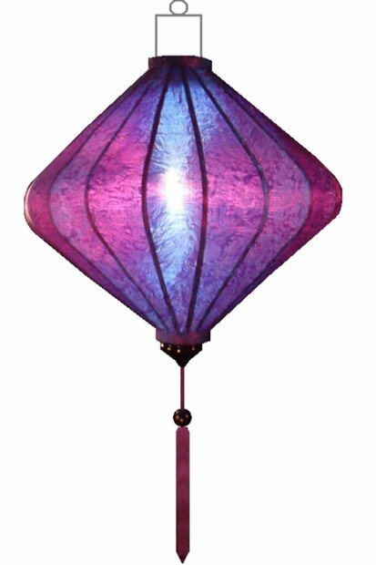 Paarse lampion diamant 45