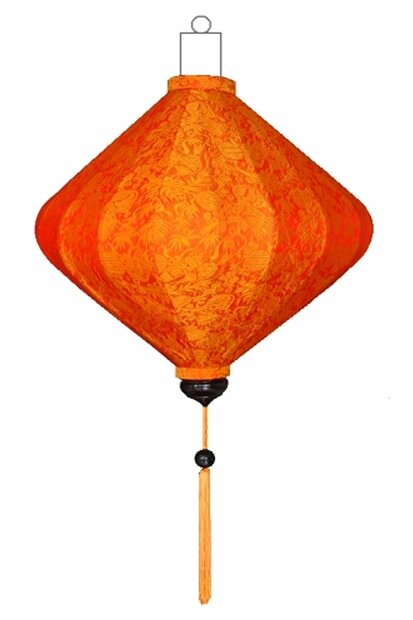 Oranje lampion diamant 45