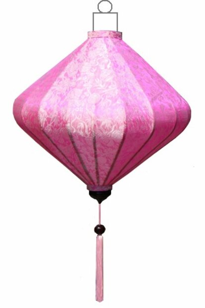 Roze lampion diamant 45