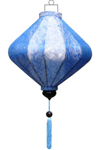 Blauwe lampion diamant 45