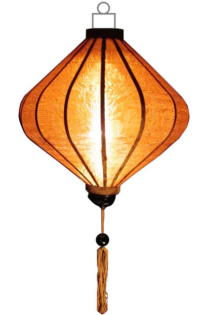 Koperen lampion diamant 45