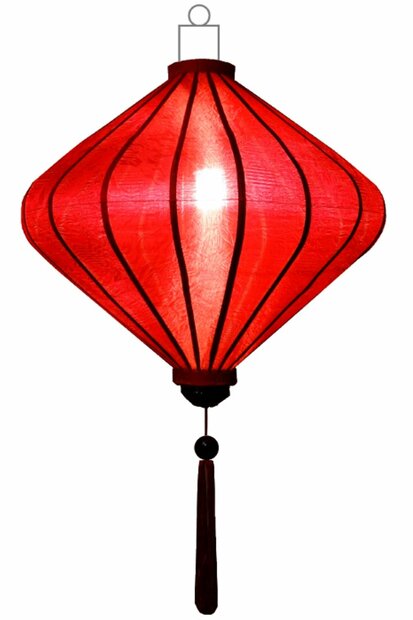 Rode lampion diamant 45