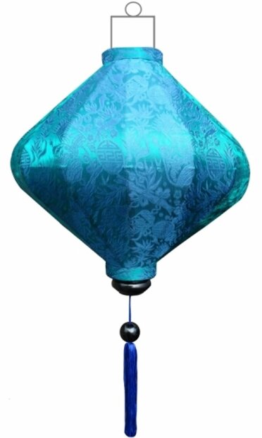 Turquoise lampion diamant 45