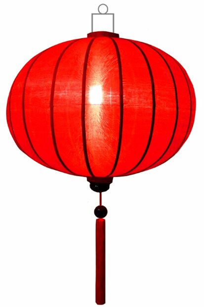 Rode lampion globe 45