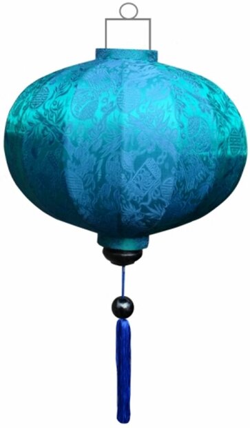 Turquoise lampion globe 45