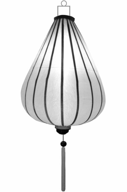 Witte lampion druppel 45