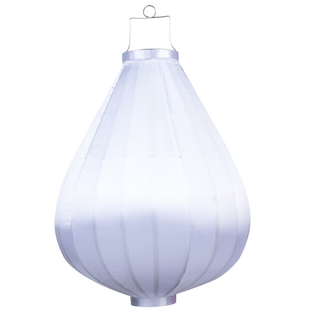 Witte tuinlampion druppel 62
