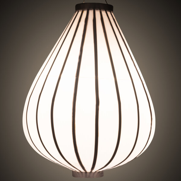 Witte tuinlampion druppel 62