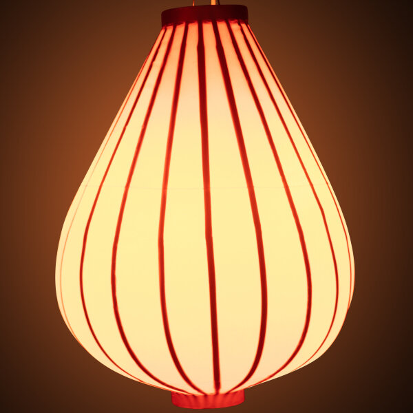 Oranje tuinlampion druppel 62