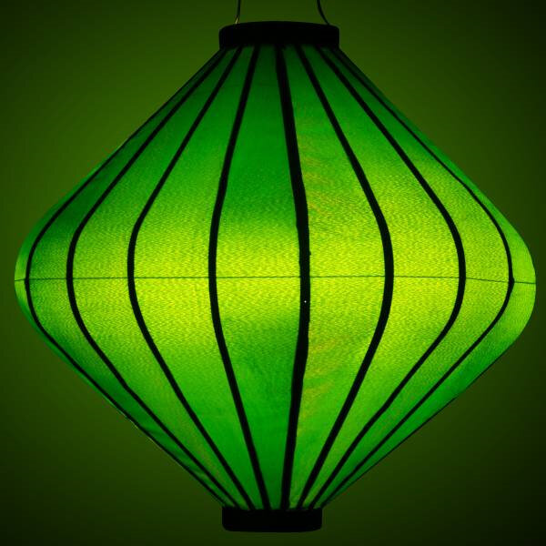 Groene tuinlampion diamant 62
