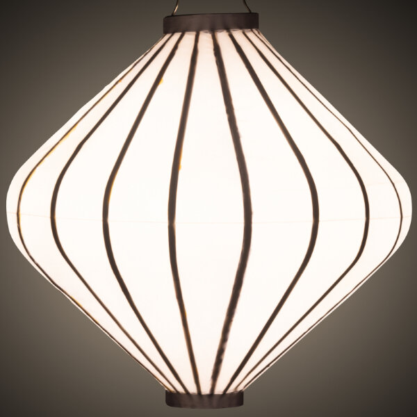 Witte tuinlampion diamant 62