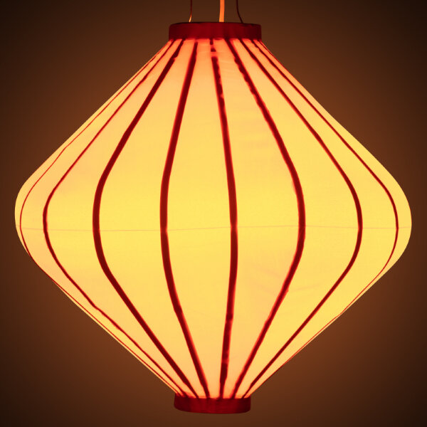 Oranje tuinlampion diamant 62